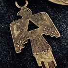 Brass Keychain Navajo Thunderbird Unique Retro American Style Vintage Keychain