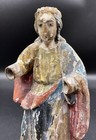 Antique Carved Wood Figure Santa Rosa Saint Rosa Likely Spanish Possibly 18th C 