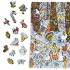 Wooden Jigsaw Puzzle For Adults By Foxsmartbox -245 Pieces- Fairy Forest  Winter