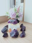 2 Lb Rough Crystals Bulk Raw Amethyst Quartz Healing Stones For Tumbling Etc