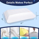 7  High Loft Memory Foam Pillow For Side Sleepers  Extra Thick Firm Pillow Fo   