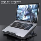 Laptop Cooling Pad With Adjustable Height Two 5 1 Inches Fan 2 Usb Ports Suitabl