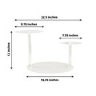 Clear 23  Spiral 3 Tier Round Plastic Cupcake Holder Dessert Display Stand Party