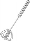 Rotary Hand Push Egg Whisk  Stainless Steel Mixer For Whisking Beating Frothing