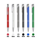 Luxury Full Metal Ballpoint Pens 1mm Black Ink Gel Pen Office Writing Stationery