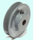 V-belt Motor Pulley 1 2  Bore X 4  Diameter Solid Cast Iron Set Screw Fixed Bore