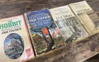 Vintage Lord Of The Rings Book Set Jrr Tolkien Hobbit Fellowship Towers  60s 70s