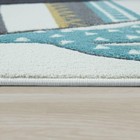 Kids Rug Modern Pastel Colors Teepee Tent In Desert 3d