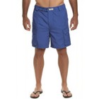 Columbia Pfg Fm 8100 Mens Xl Blue Half Moon Cargo Fishing Shorts Omni-shade