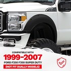 Ecotric 4pcs Fender Flares Compatible With 1999-2007 Ford F250 F350 Super Duty  