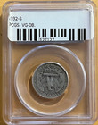 1932 S_25c Washington Quarter_90  Silver_ Pcgs Vg08 _key Date