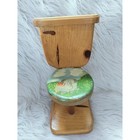 Vintage Homemade Wooden Toilet Paper Holder 6  Wx 12 tall