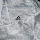Adidas Climawarm Black Logo  Pull Over Hoodie Gray Men Size Xl  Thumb Hole
