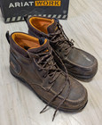 Ariat Edge 6  Chukka Composite Toe Wp Work Boots Men s Size 10 Brown Leather
