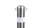 Removable Security Post With Eyelets Reflective Padlock   Keys Steel Bollard