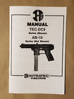 Repro Intratec Firearms Tec-dc9   Ab-10 Parts List Instruction Manual 10 Pages