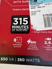 Cyberpower 650va Battery Back-up System Ups 8 Outlet Surge Protector Sx650u 