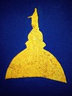 Golden Dome Gold Gild Notre Dame Sacred Heart Brass Frame With Sacristan Stamp