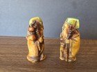 Vintage Japanese Netsuke-style Figurines Made From Polychrome Resin 
