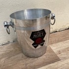 Vintage French Moet Chandon Ice Bucket Silver Metal Champagne Cooler 0711252