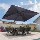 9 x 12  Cantilever Patio Umbrella Outdoor Double Top Large Umbrella With Base