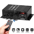 Mini Bluetooth Digital Power Amplifier Usb Music Player Fm Stereo Audio Amp Us
