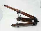 Nautical Design Antique Brass Spyglass Telescope With Wooden Tripod Marine Scope