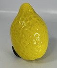 Vintage Glass Yellow Lemon Murano Hand Blown Fruit Decoration