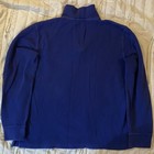 Polo Ralph Lauren Sweater Mens Medium Blue Estate Rib 1 4 Zip Mock Neck Cotton