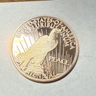 Free Shipping    1921 Peace Dollar  Rare  High  Relief  1 Ounce  Copper  Round