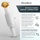 Oxygen Tubing Swivel Connector 5   pack 360   Rotating Hose For Standard Oxygen