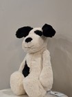 Jellycat London Plush 12    Bashful Spotted Puppy Dog Cream Black New Authentic
