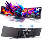 S3 14  Fhd 1080p Triple Screen Portable Laptop Monitor Extender Universal