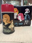 Vintage 1965 Mattel Barbie Midge Skipper Vinyl Insulated Lunch Box And Thermos 