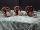 Vintage Antique 3  Cast Iron Wheels Swivel Industrial Casters Lot Of Three