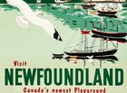 Newfoundland 1950 Canadas Playground Vintage Poster Print Retro Style Travel Art