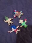 4 Lot 1991 Disney  Kelloggs Cereal Premium 2  Pvc Figures New Vtg