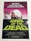 Dawn Of The Dead Movie Poster 27x40  Signed By Romero  Savini   Cast - Coa   Pic