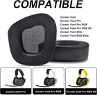 Replacement Ear Pads Cushions For Corsair Void Pro Rgb Elite Wireless Gaming