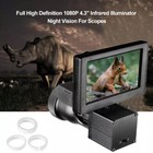 4 3  Night Vision 1080p Scope Hunting Sight Infrared 850nm Ir Video Camera