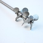 18  Stainless Steel 4-stage Laboratory Mixer Impeller Shaft Overhead Stirrer