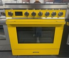 Smeg Portofino Cpf30uggyw 30 In Freestanding Professional Gas Range