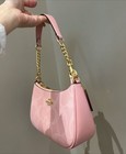 Shoulder Bag In Signature Canvas Powder Pink Cal51 Outlet New