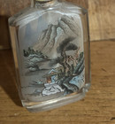 Chinese Glass Snuff Bottle With Landscape Scene Very Nice But Likely Modern