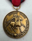Vintage Us Army Military Indian Wars Service Medal Award Full Size Badge Remake