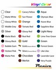12  Adhesive Outdoor Vinyl Roll For Craft Cutters Signs Decals Cars Windows