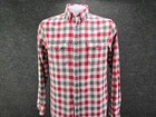 Merona Men s Red Flannel Button Up Shirt 100  Cotton Size Medium