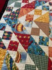 Baby Quilt Handmade Patchwork Crib Blanket  Boy girl 40  X 40  Cars And Boats