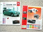 Jaguar Mark Vii 7 Spec Sheet brochure 1953 1954 1955 