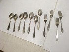 Vintage Lot Of 11 Pieces Of New Salem Silver Plate Use Craft Decor Forks Spoons